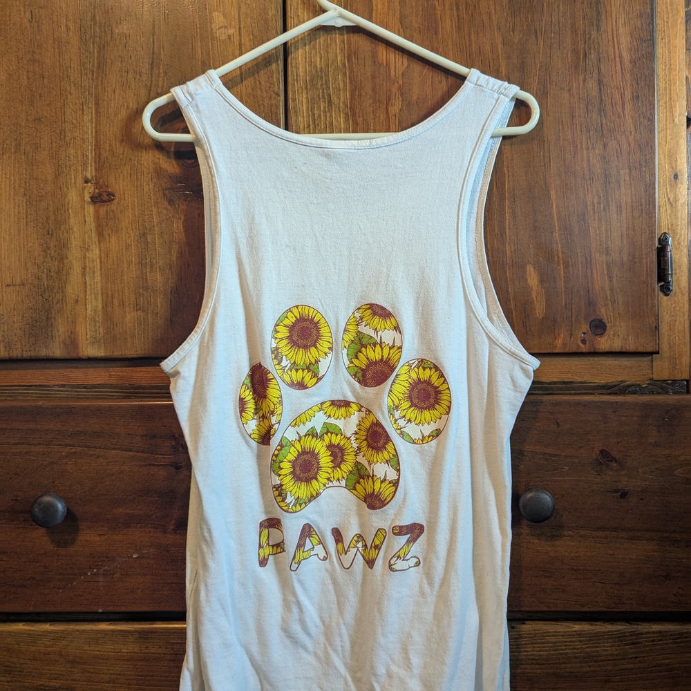 Sunflower Pawz Paw Print Tank Top
